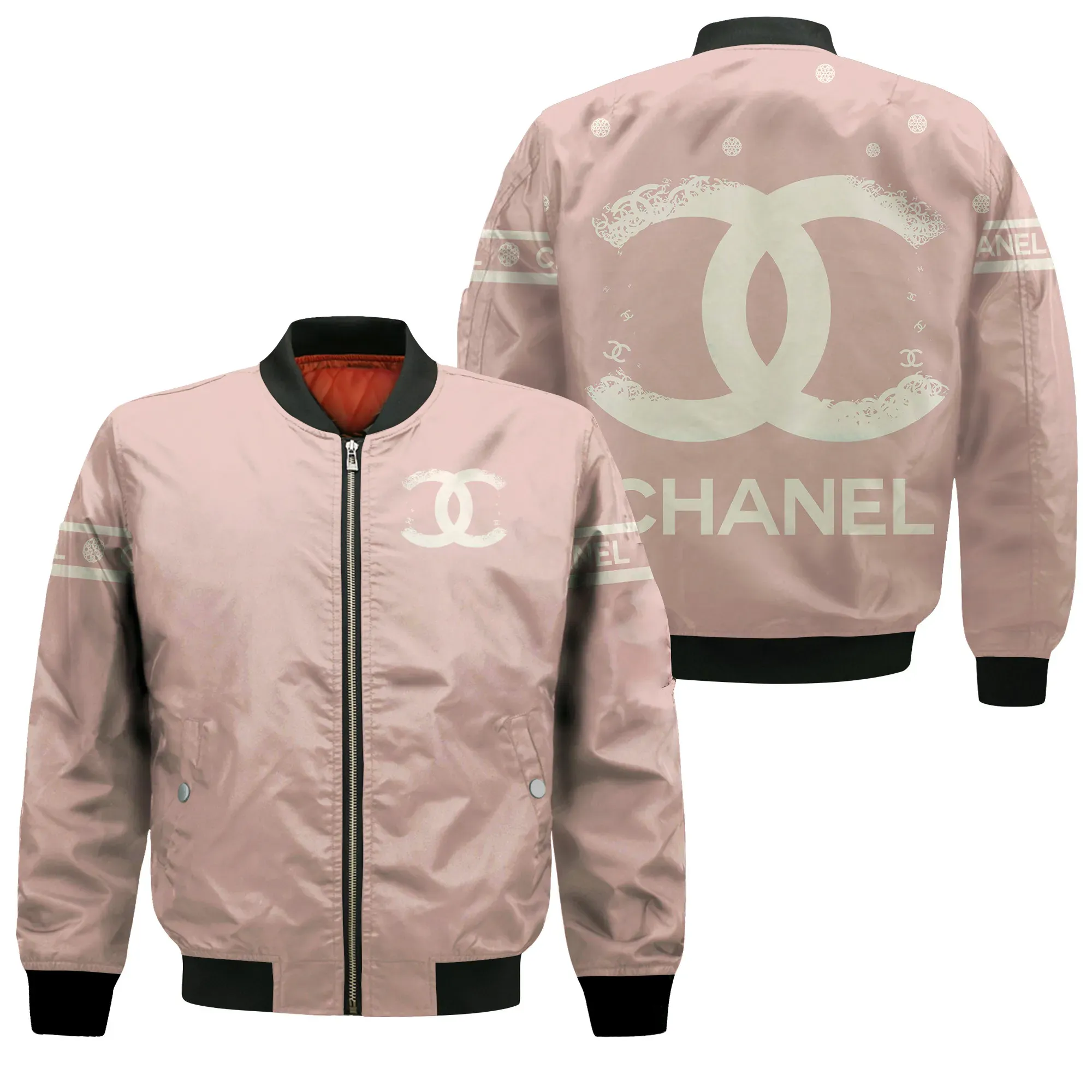
                chanel bomber jacket luxury brand clothing clothes outfit
            