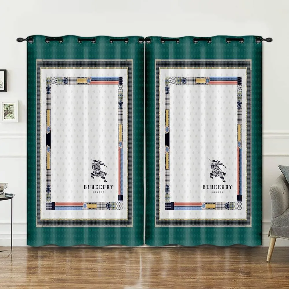 
                burberry london luxury brand fashion window curtain home decor
            