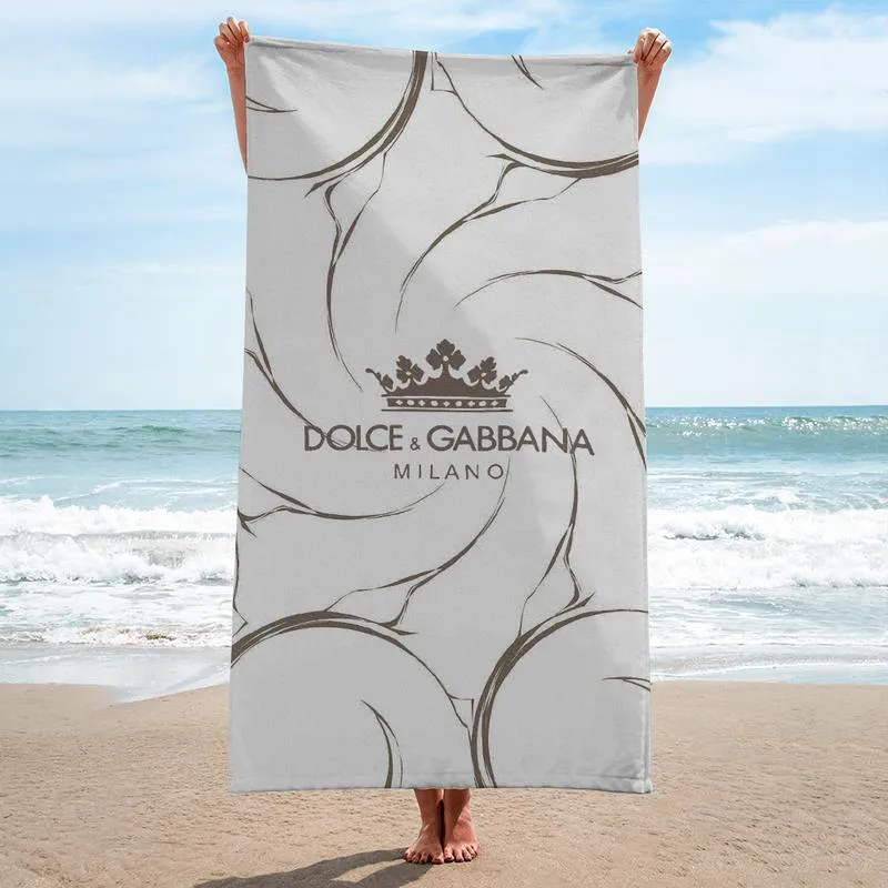 Dolce & Gabbana Milano Premium Beach Towel Luxury Brand For Summer Swimming Shower Sunshine