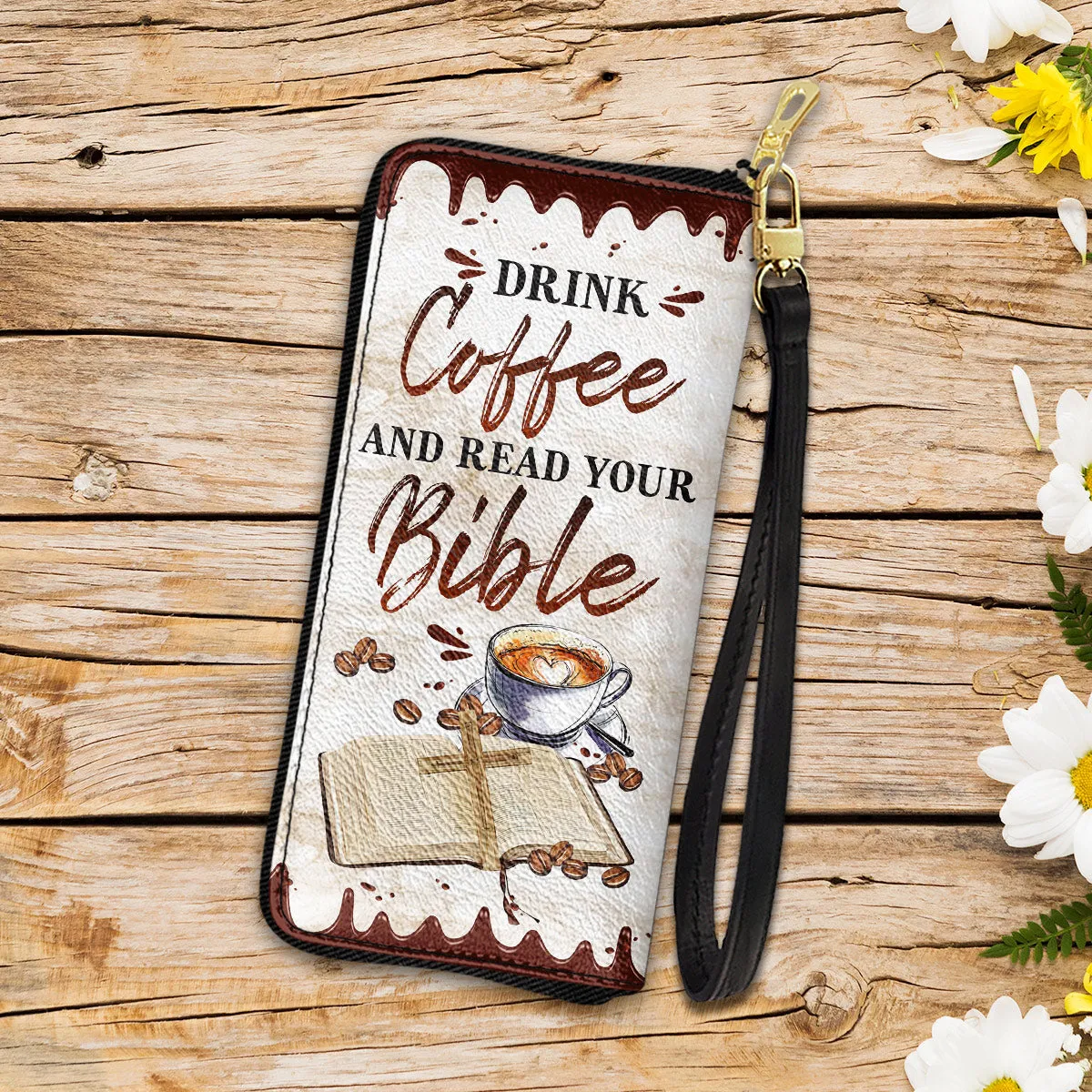 Coffee Drink Coffee And Read Your Bible Women Purse Accessories For Beauty