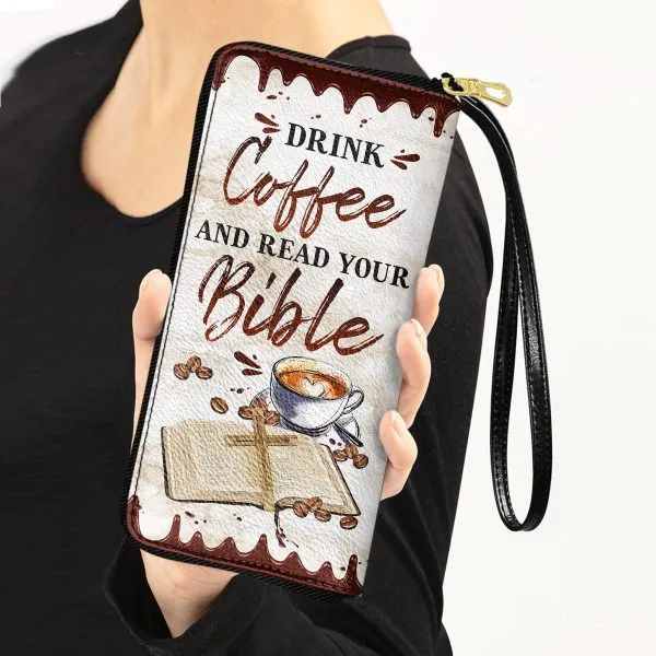 Coffee Drink Coffee And Read Your Bible Women Purse Accessories For Beauty
