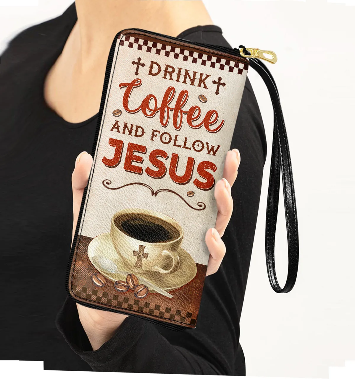 Coffee Drink Coffee And Follow Jesus Purse Accessories For Beauty