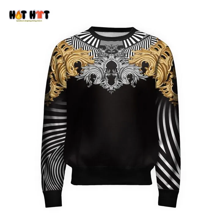 Gianni Versace Black Sweatshirt Luxury Brand Clothing Clothes Outfit For Women