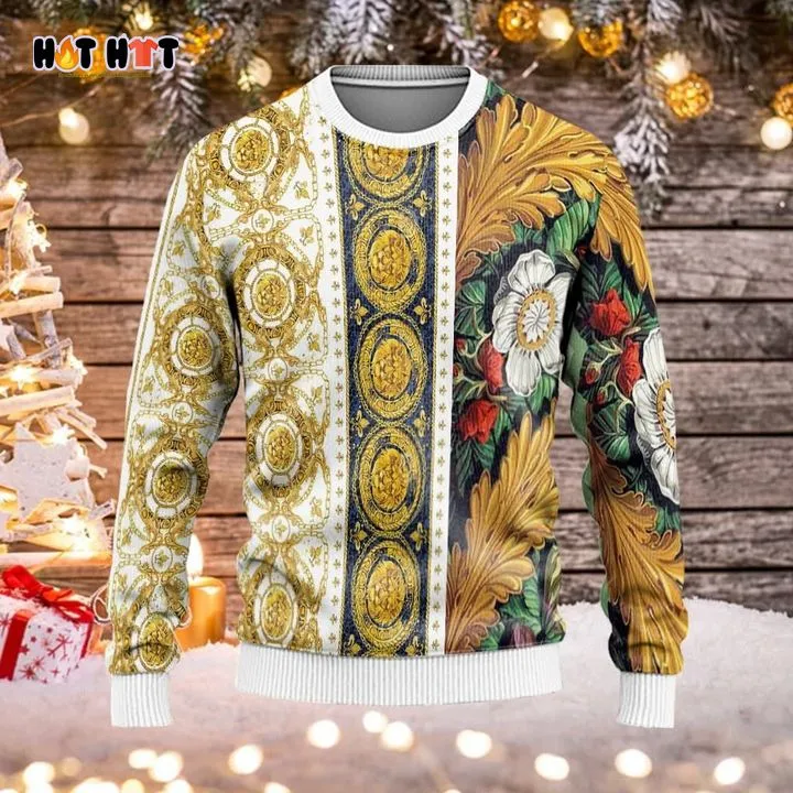 Gianni Versace Flowers Sweatshirt Luxury Brand Clothing Clothes Outfit For Women