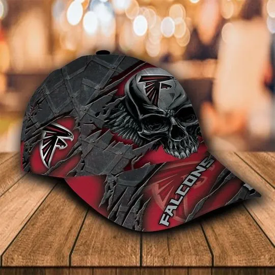 NFL Atlanta Falcons Skull 3d Mascost Cap Accessories Outfit For Men Women