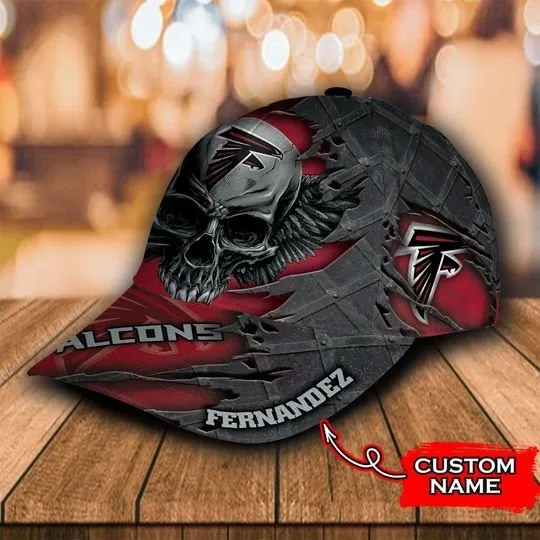NFL Atlanta Falcons Skull 3d Mascost Cap Accessories Outfit For Men Women