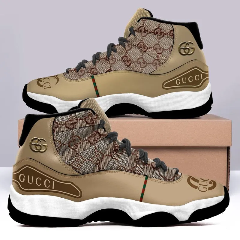 Gucci Brown Air Jordan 11 Sneakers Sport Shoes Fashion For Men Women
