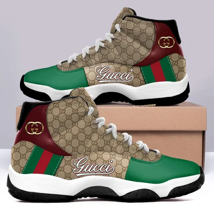 Gucci Red Green Stripe Air Jordan 11 Sneakers Sport Shoes Fashion For Men Women