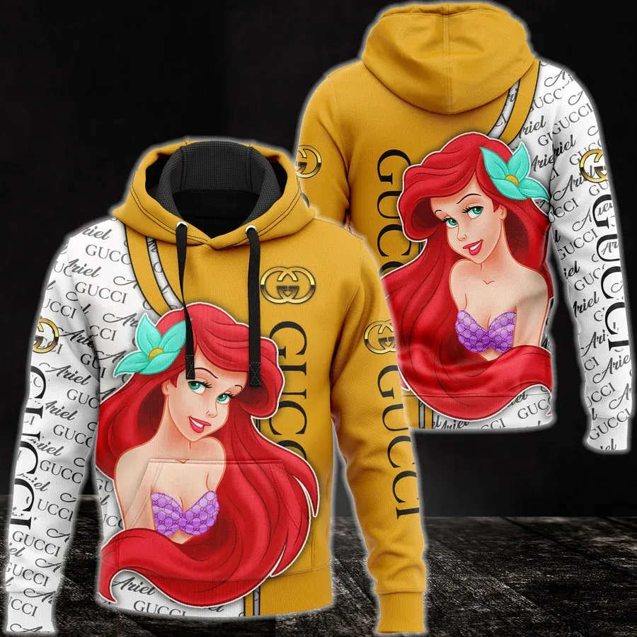 Gucci Ariel Mermaid Unisex Hoodie For Men Women Luxury Brand Clothing Clothes Outfit