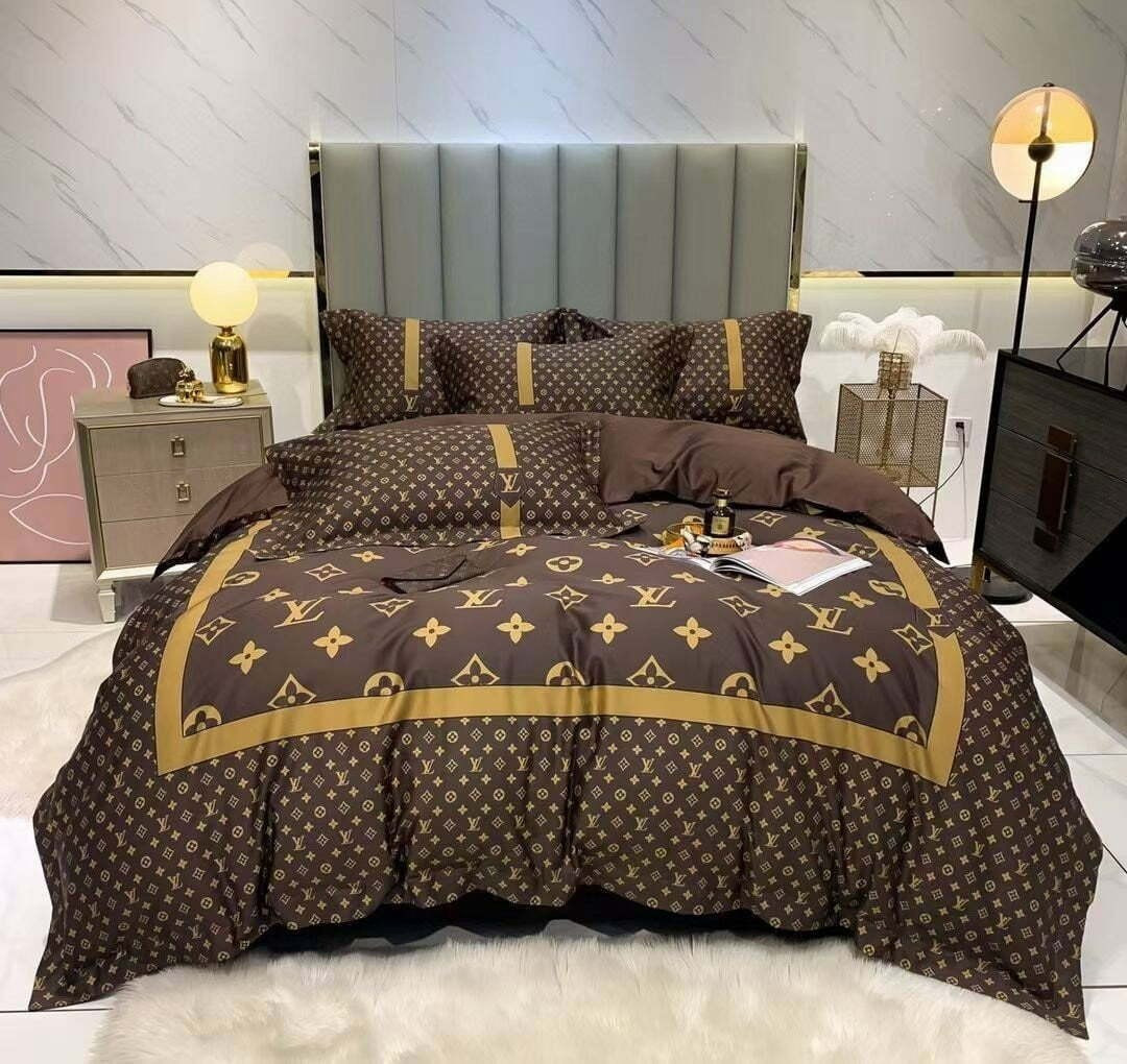 Luxury brand fashion bedding set premium duvet cover special gift home decor 362