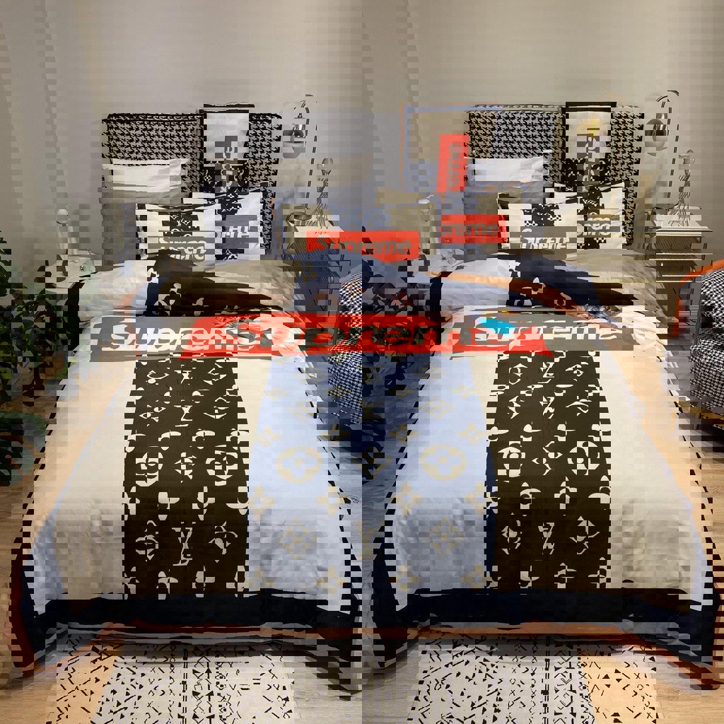 Luxury brand fashion bedding set premium duvet cover special gift home decor 371
