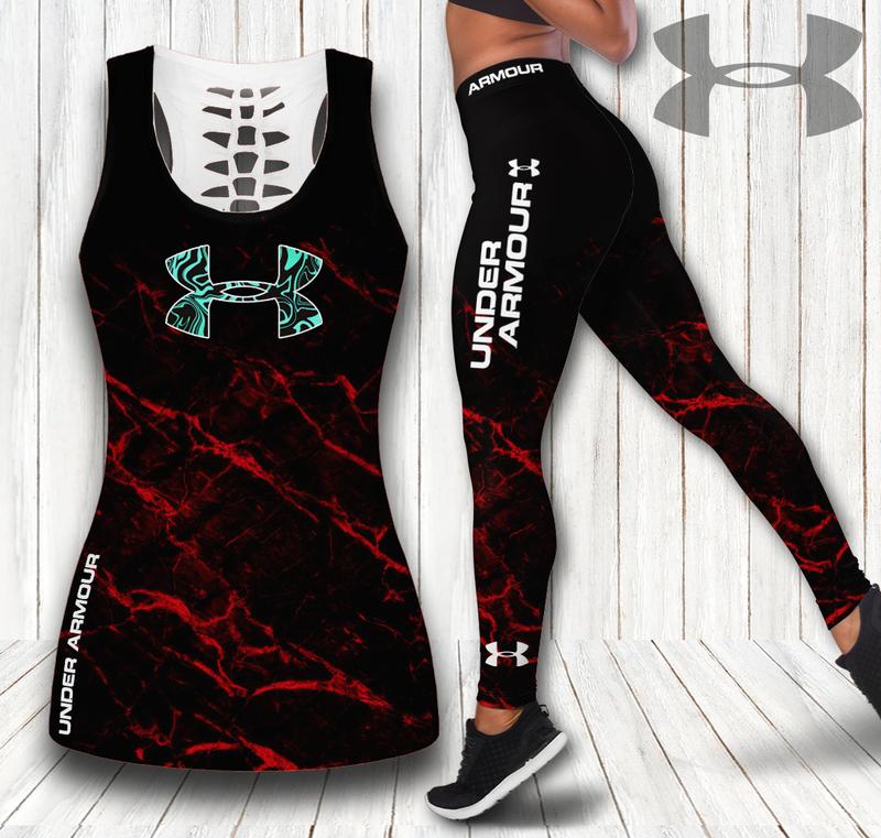 Under armour tank top leggings sport clothing clothes outfit gym for women 47 htls