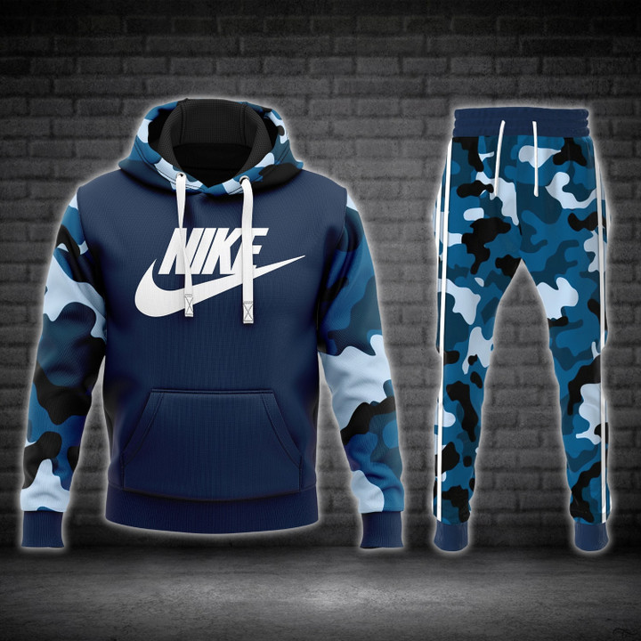Nike navy camou luxuy brand hoodie long pants 128