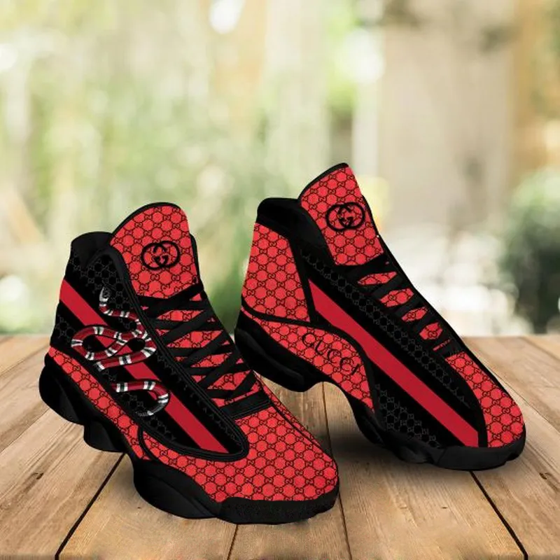
new gucci red snake air jordan 13 sneakers shoes gucci gifts for men women

