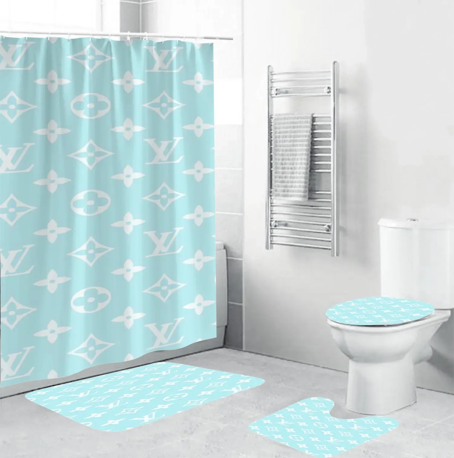 
                louis vuitton fashion logo limited luxury brand bathroom set home decor
            