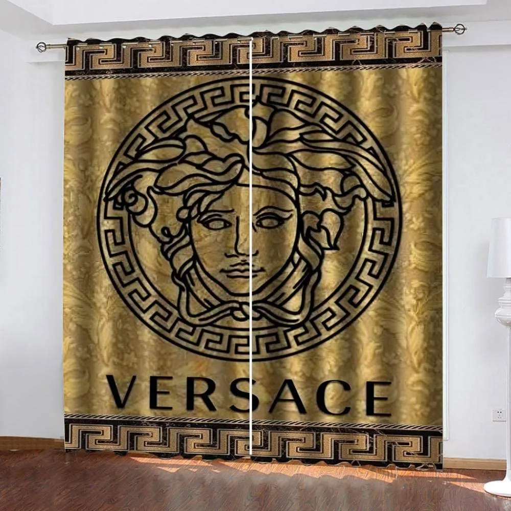 
                versace window curtain luxury curtain for child bedroom living room home decoration
            