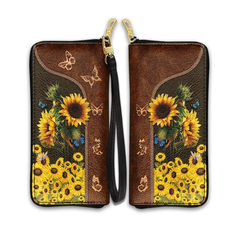 Butterfly Lover Sunflower Purse Accessories For Women