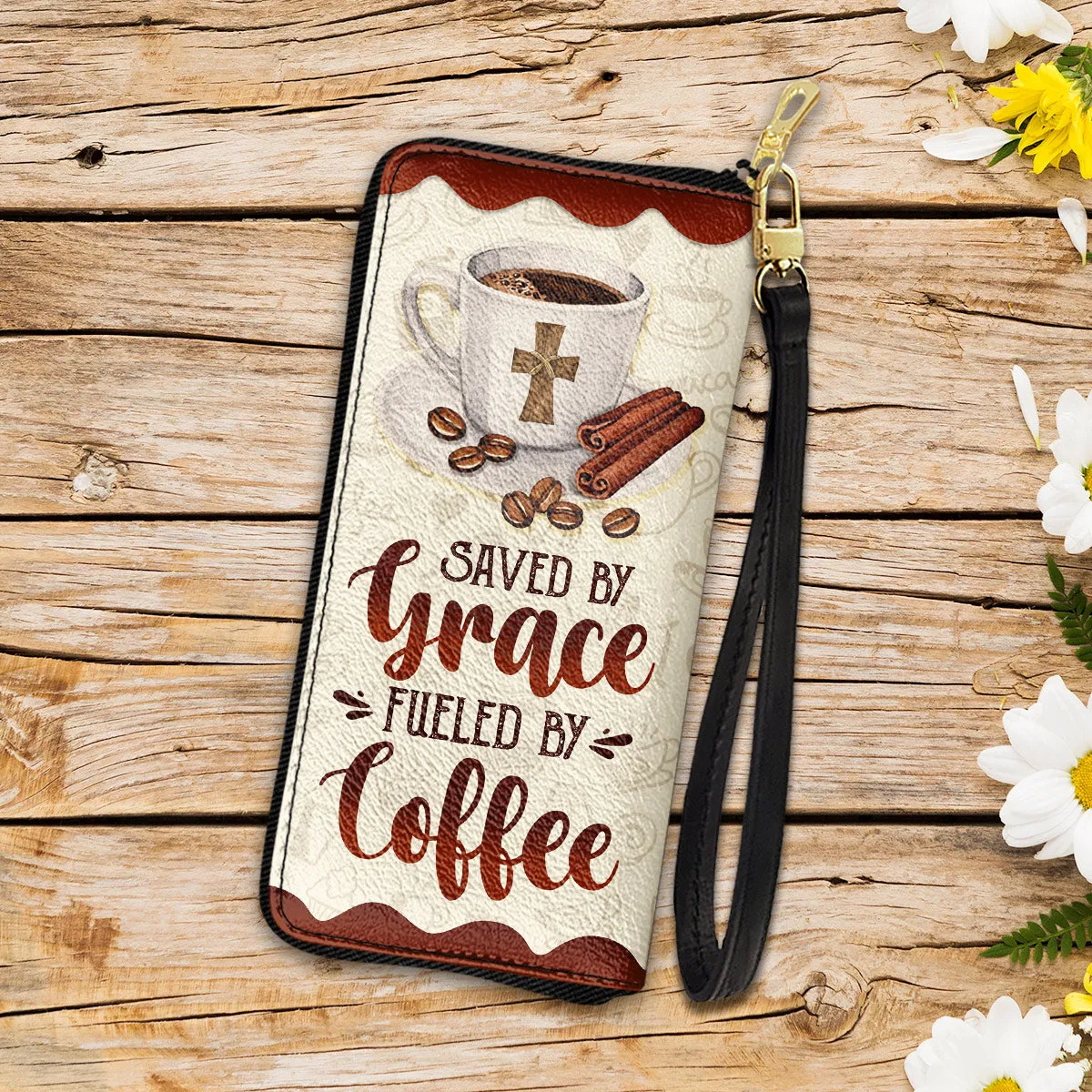 Coffee Saved By Grace Fueled By Coffee Women Purse Accessories For Beauty