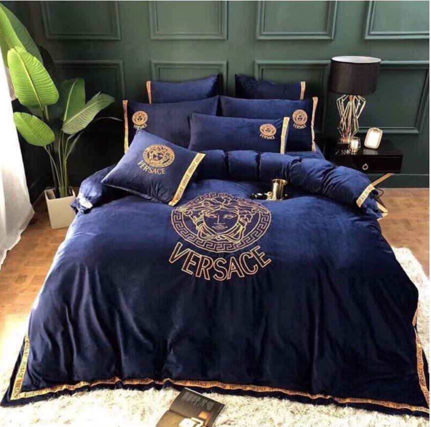 Luxury brand fashion bedding set premium duvet cover special gift home decor 373