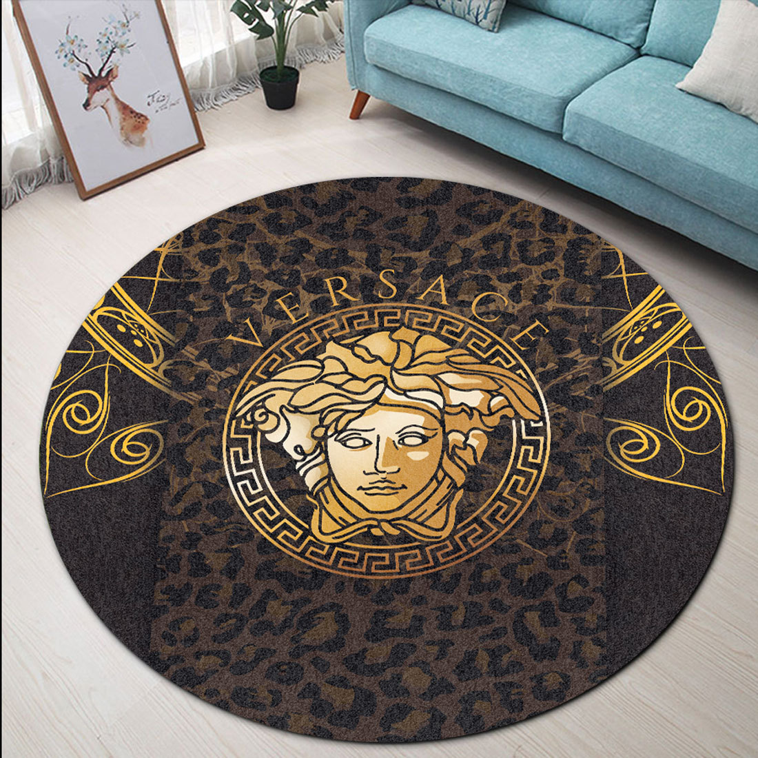 Luxury brand round carpet rug vszth122