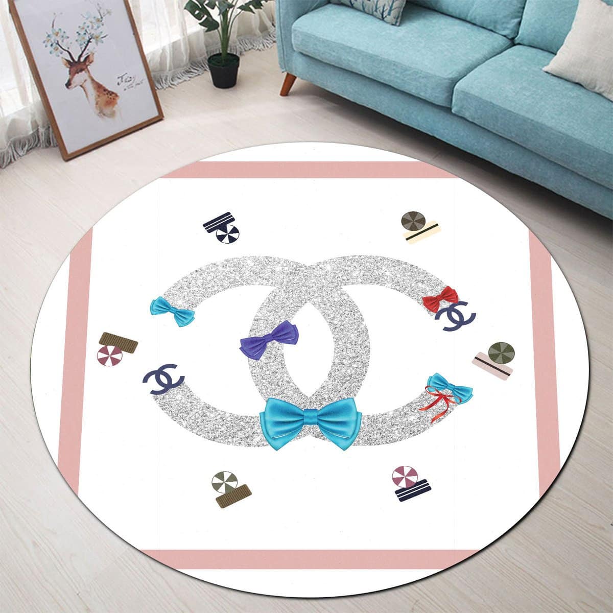 High-end round carpet rug #19