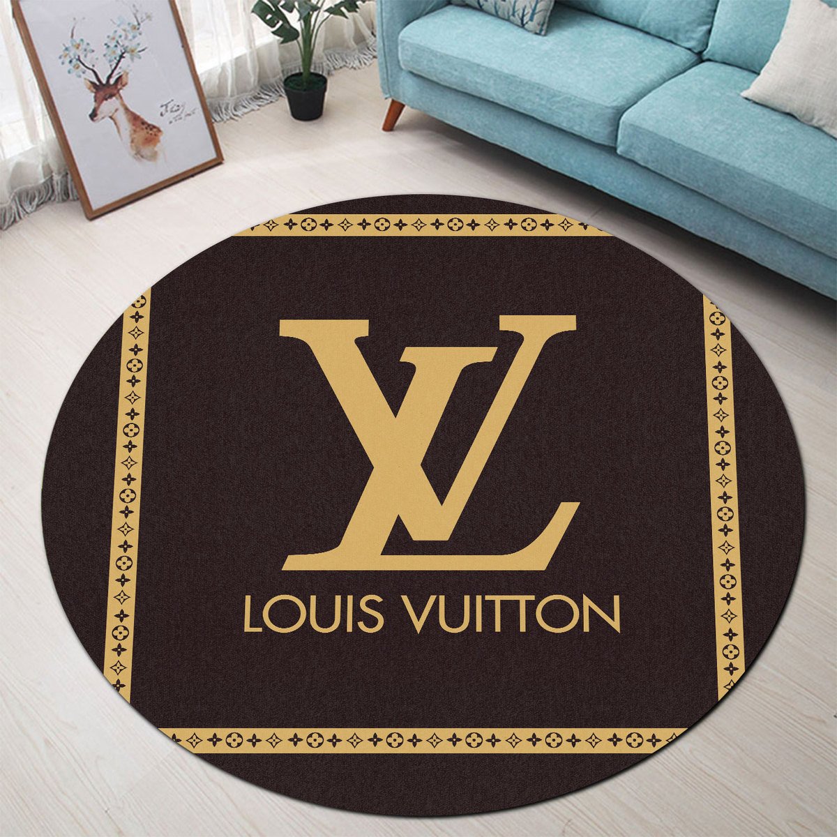 Blv17 limited edition 3d customized round carpet rug