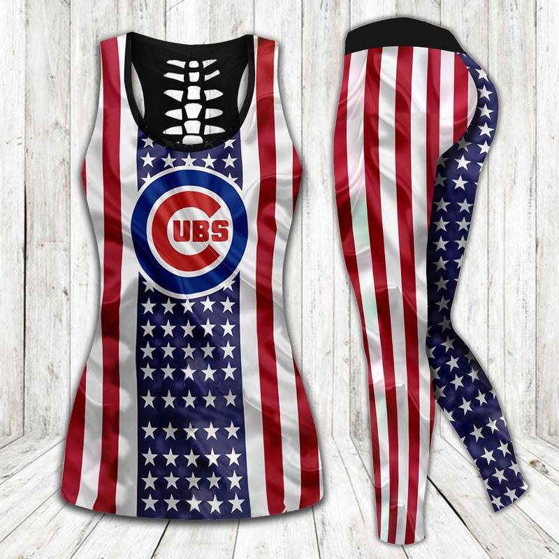 Chicago cubs mlb tank top leggings sport clothing clothes outfit gym for women 33 htls