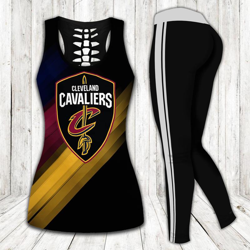 Cleveland cavaliers nba tank top leggings sport clothing clothes outfit gym for women 43 htls