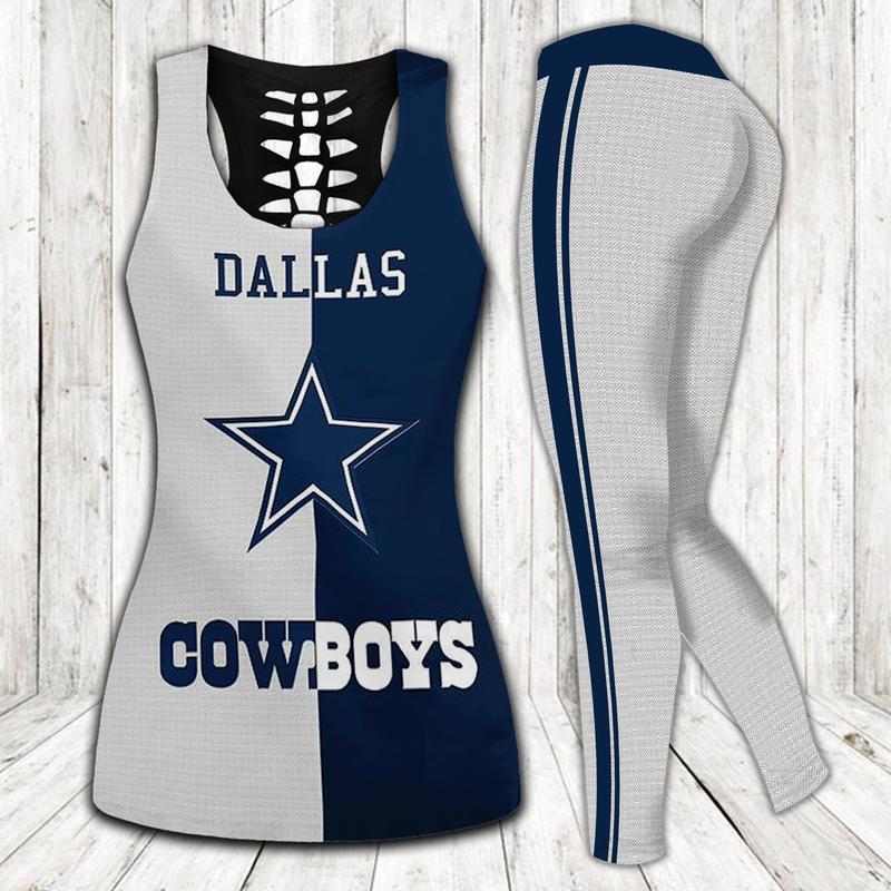 Dallas cowboys nfl tank top leggings sport clothing clothes outfit gym for women 40 htls