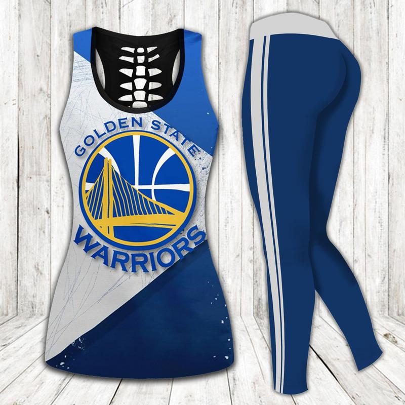 Golden state warriors nba tank top leggings sport clothing clothes outfit gym for women 44 htls