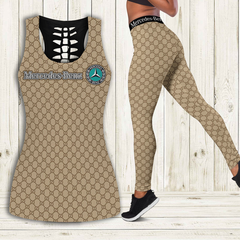 Gucci mercedes tank top leggings luxury brand clothing clothes outfit gym for women 106 htls