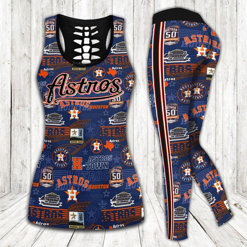 Houston astros mlb tank top leggings sport clothing clothes outfit gym for women 42 htls