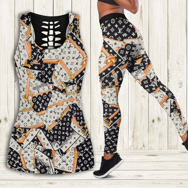 Louis vuitton tank top leggings luxury brand lv clothing clothes outfit gym for women 121 htls