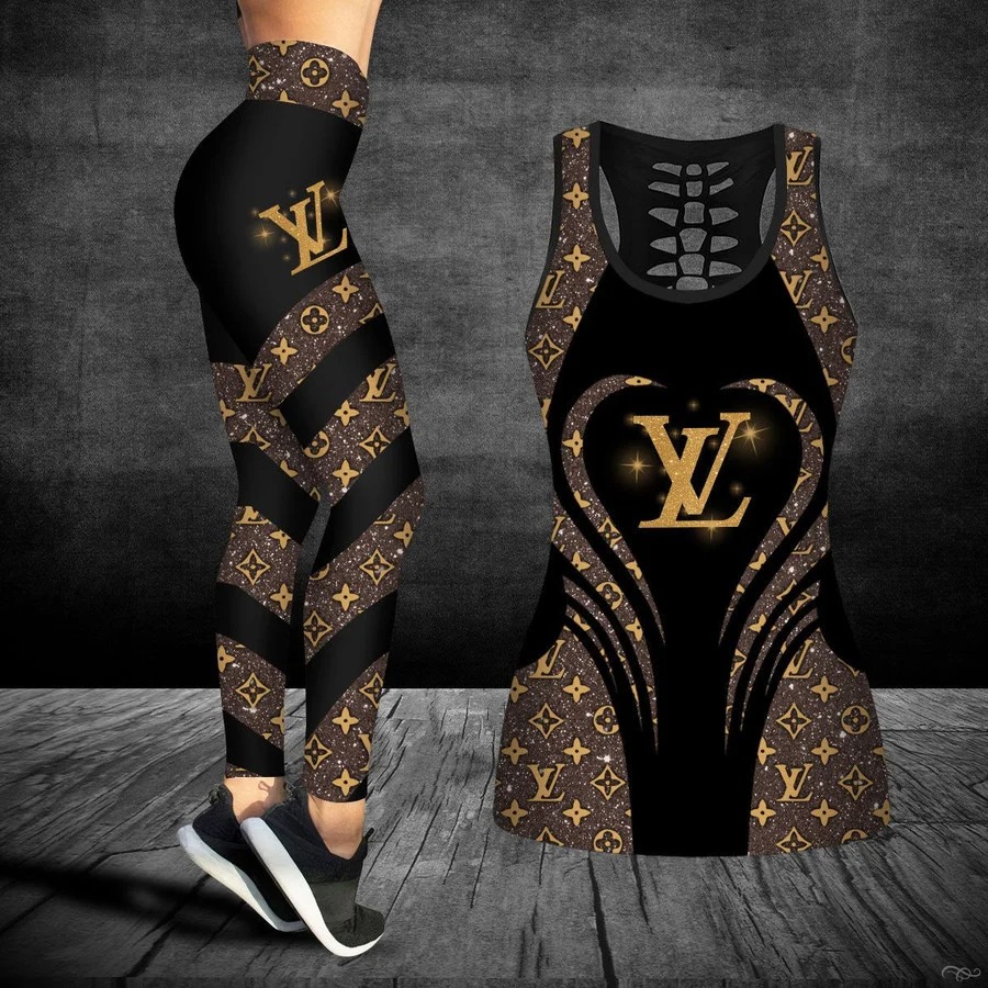 Louis vuitton tank top leggings lv luxury brand clothing clothes outfit gym for women 89 htls