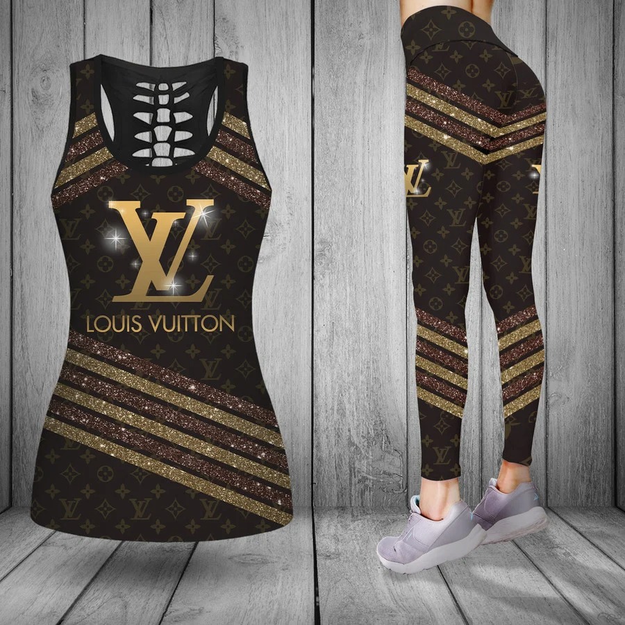 Louis vuitton tank top leggings lv luxury clothing clothes outfit gym for women 86 htls