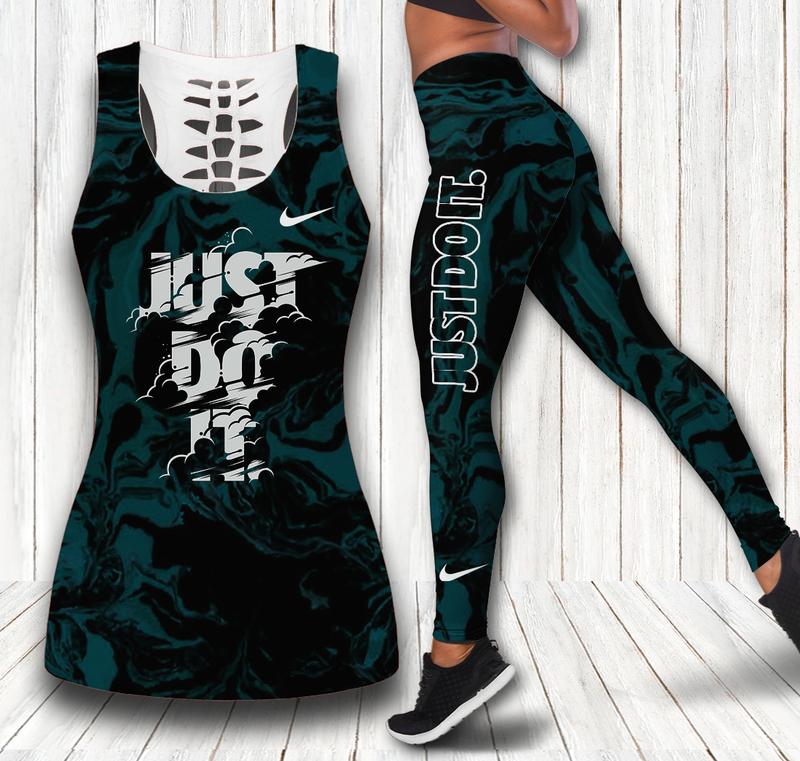 Nike just do it tank top leggings sport clothing clothes outfit gym for women 75 htls
