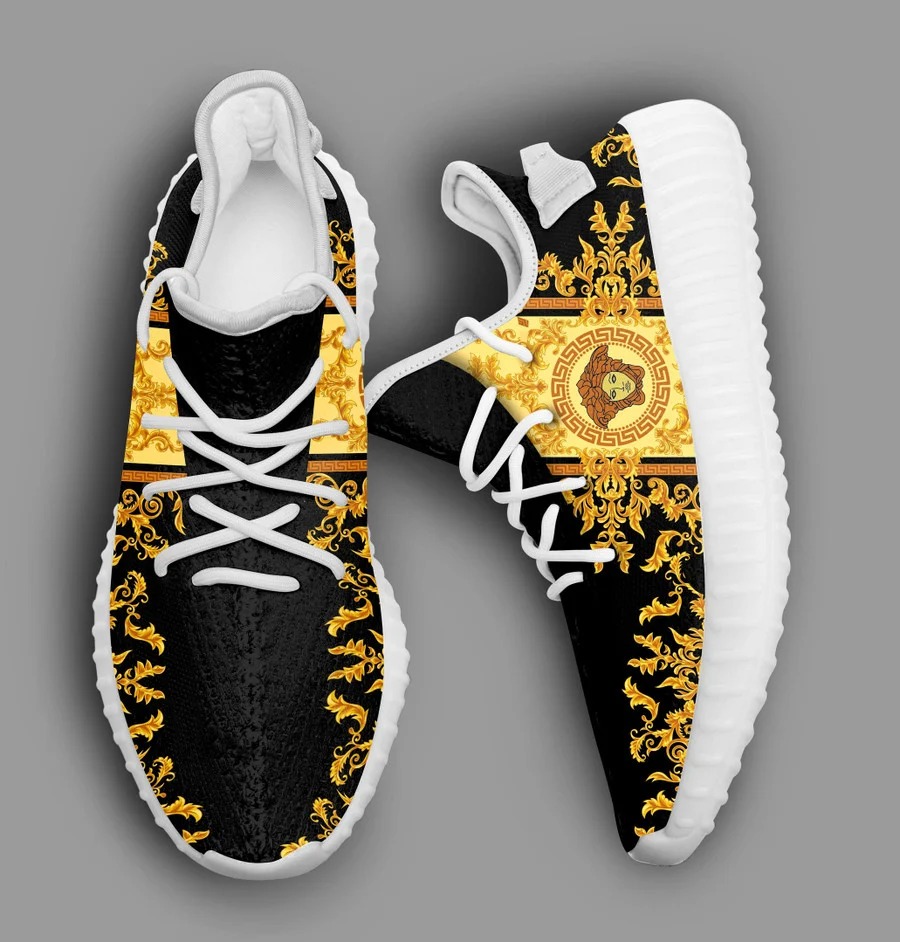 Buy gianni versace black gold yeezy boost shoes sport sneakers best for men women 50 yzes