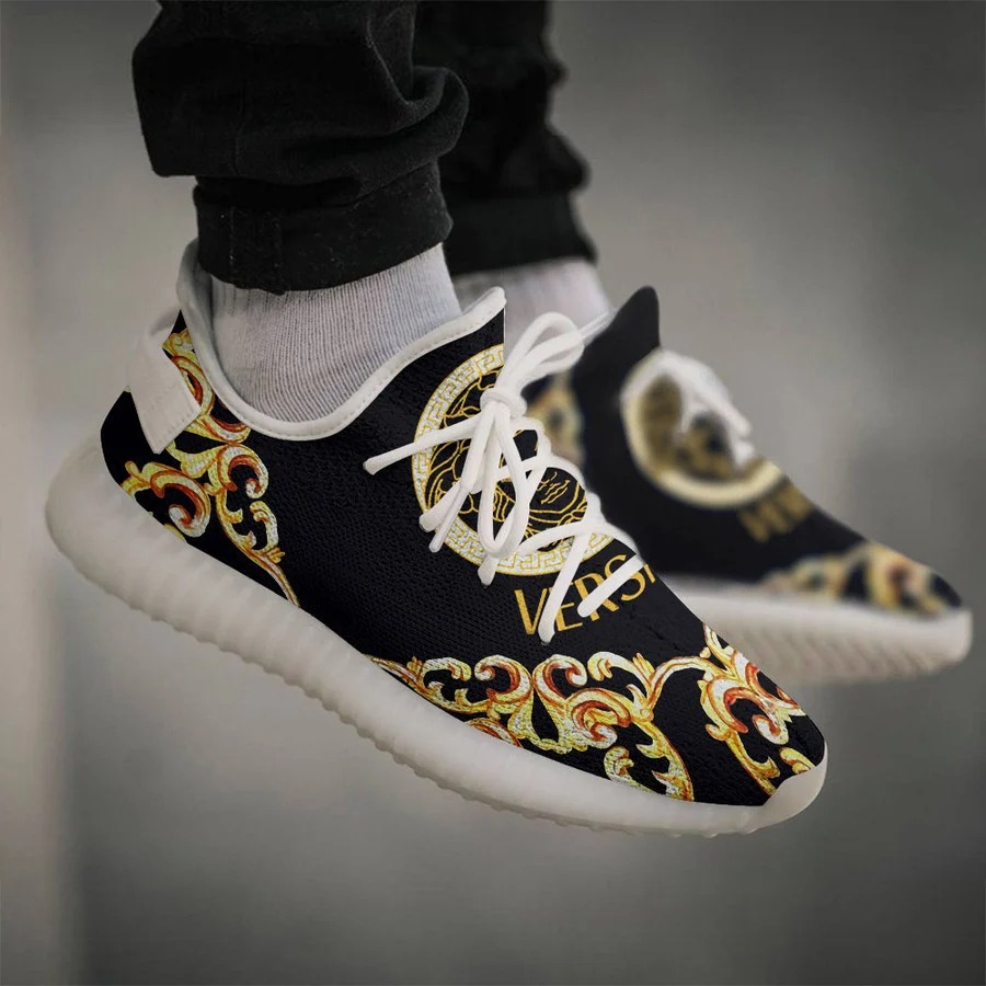 Buy gianni versace black white yeezy boost shoes sport sneakers best for men women 53 yzes