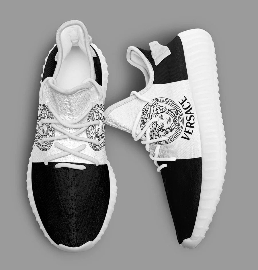 Buy gianni versace black white yeezy boost shoes sport sneakers best for men women 56 yzes