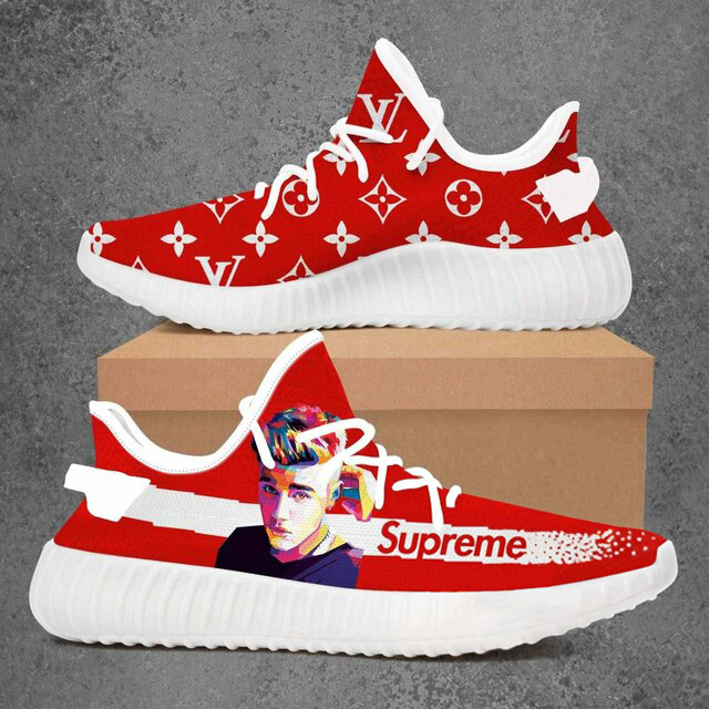 Buy louis vuitton supreme justin bieber yeezy boost shoes sport sneakers best lv gifts for men women 123 yzes