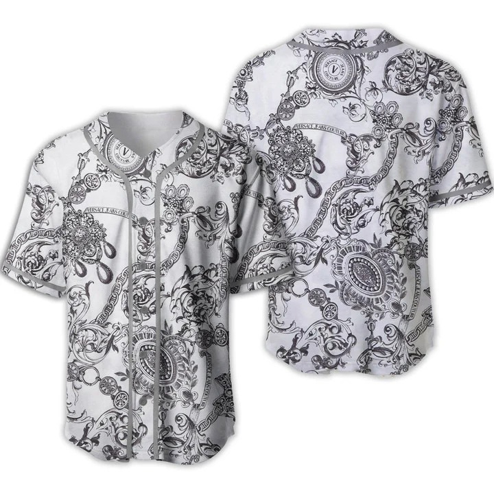 Buy gianni versace white baseball jersey shirt luxury clothing clothes sport for men women 79 mte