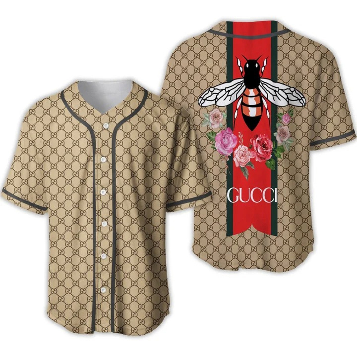 Buy gucci bee baseball jersey shirt luxury clothing clothes sport for men women 96 mte