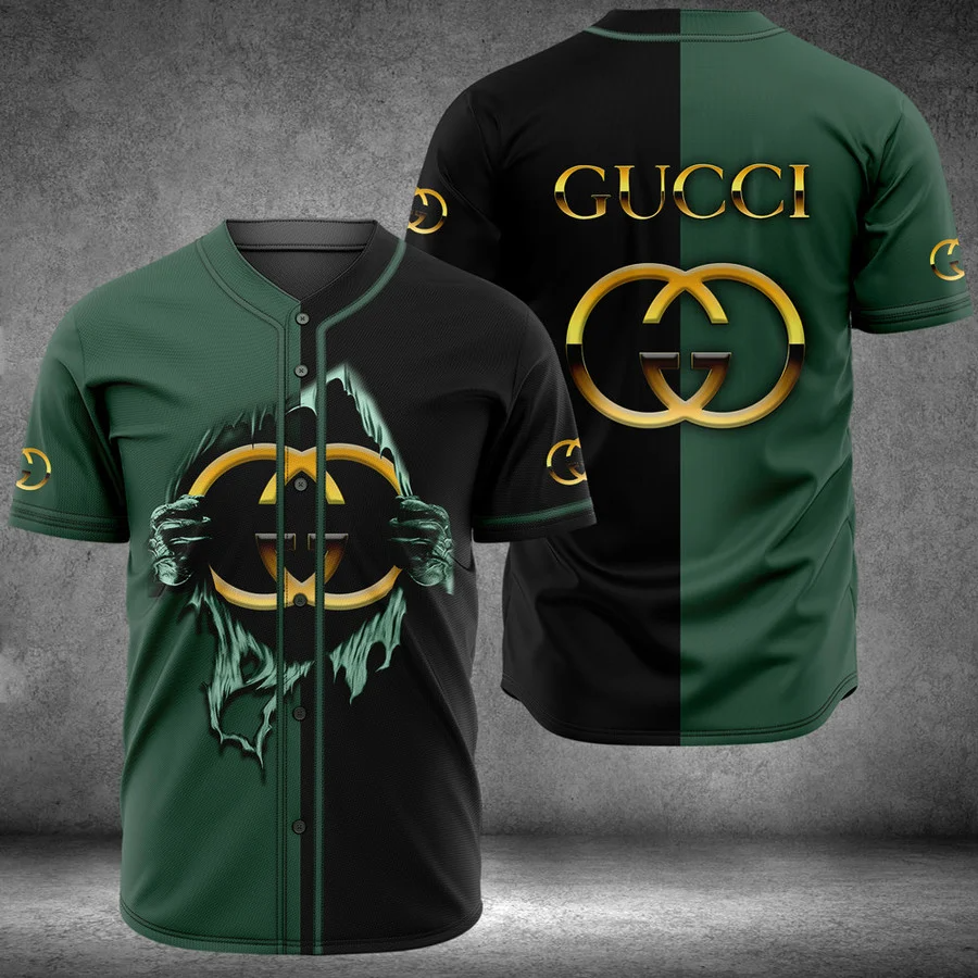 Buy gucci black baseball jersey shirt luxury clothing clothes sport for men women 44 mte
