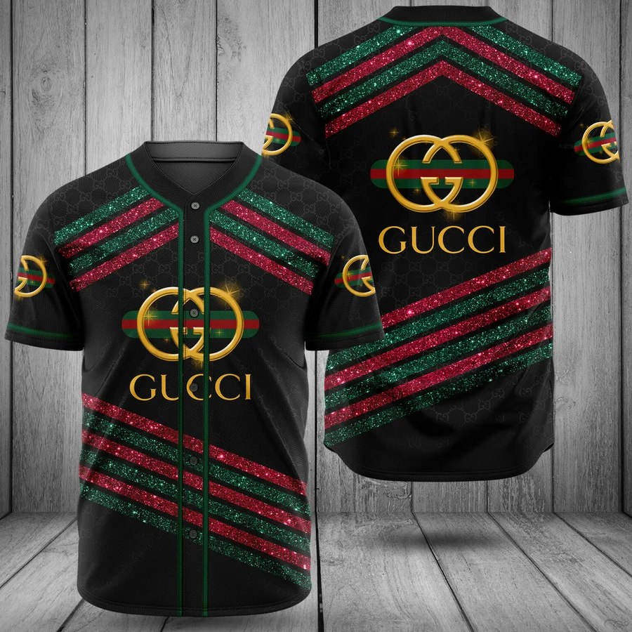 Buy gucci black baseball jersey shirt luxury clothing clothes sport for men women 58 mte