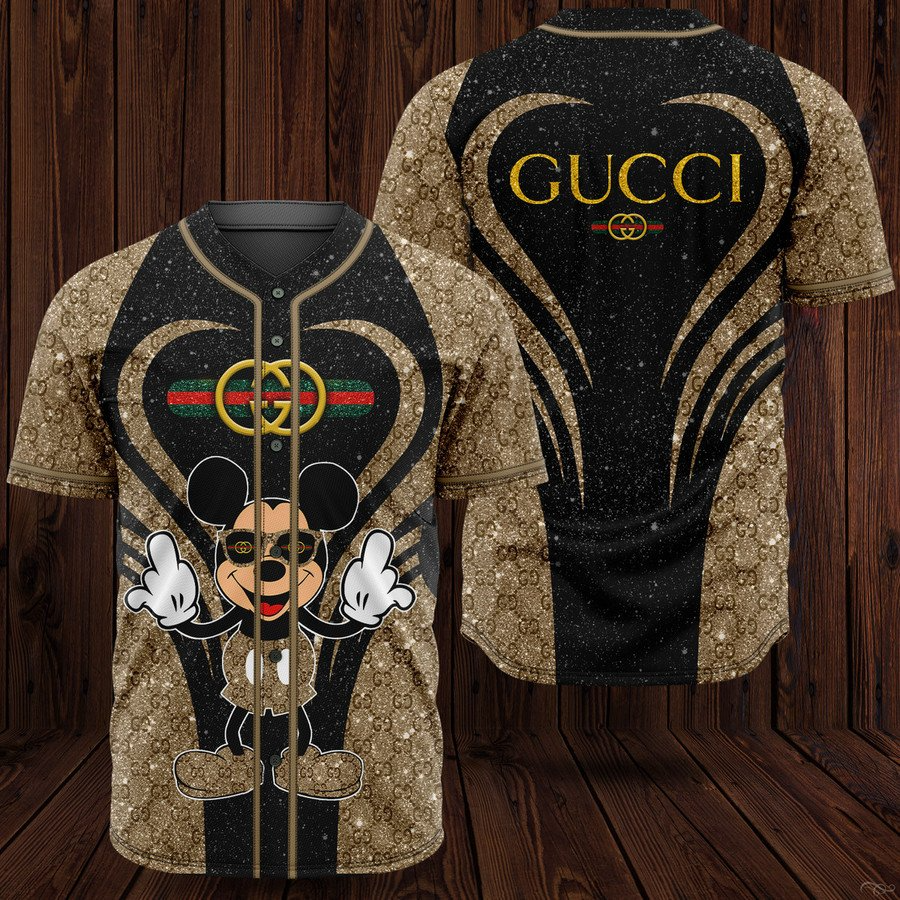 Buy gucci mickey mouse baseball jersey shirt luxury clothing clothes sport for men women disney gifts 53 mte