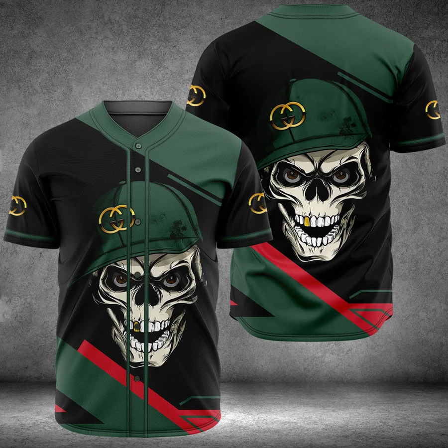 Buy gucci skull baseball jersey shirt luxury clothing clothes sport for men women 41 mte