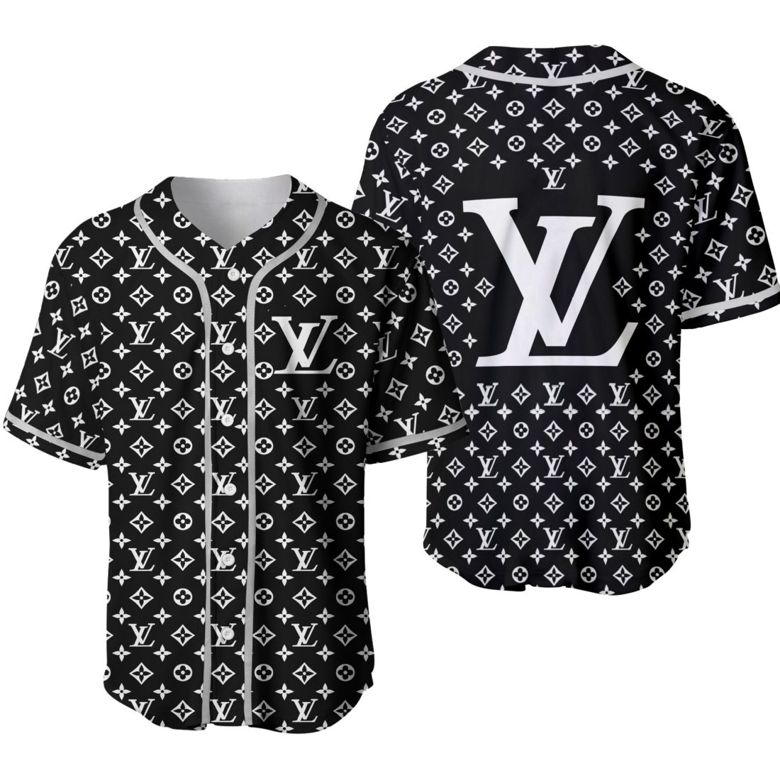 Buy louis vuitton black baseball jersey shirt lv luxury clothing clothes sport for men women 124 mte