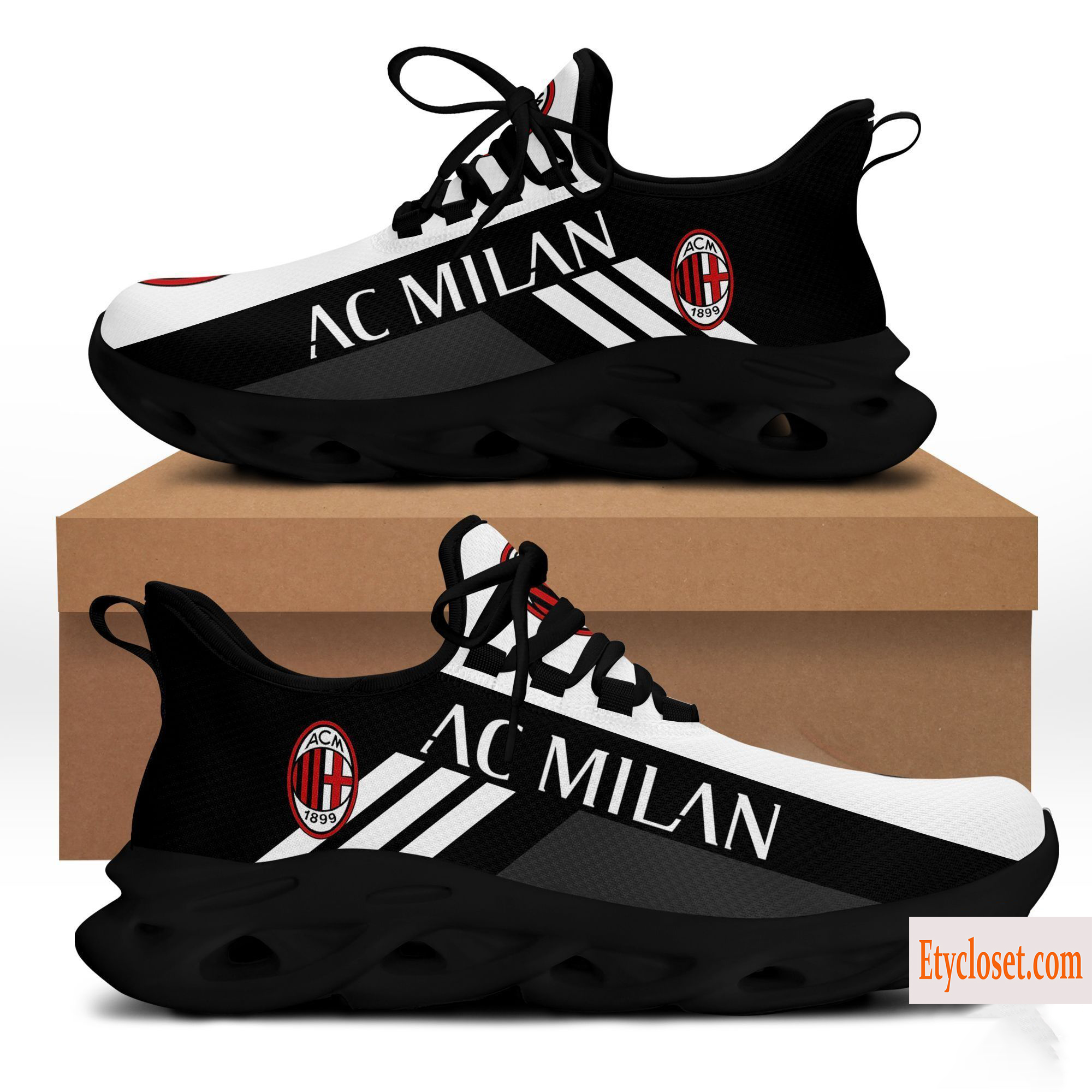 Ac milan fc max soul shoes sport sneaker 69 msl