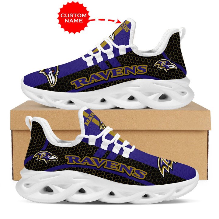 Baltimore ravens shoes max soul luxury nfl personalized gift for fans 78 msl