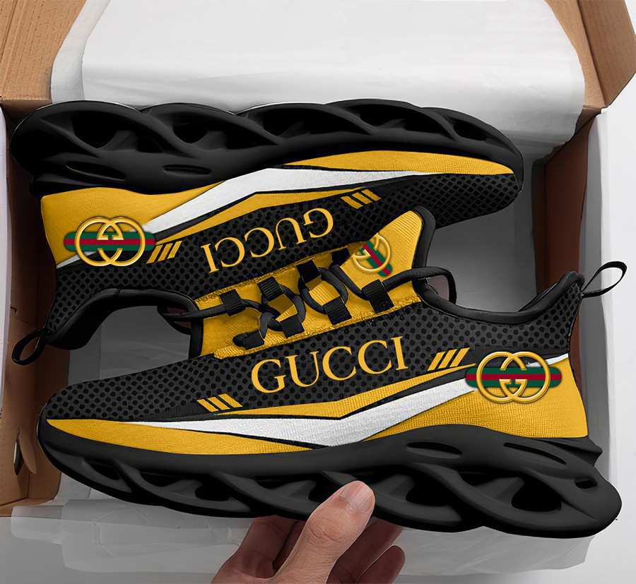 Gucci black yellow max soul shoes sneakers luxury hot for men women 60 msl